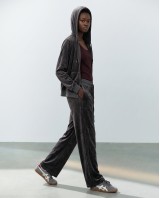 Σετ Βελουτέ «Velvet Mirage» με Zip Hoodie & φόρμα Dark grey