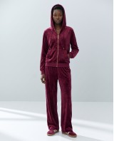 Σετ Βελουτέ «Velvet Mirage» με Zip Hoodie & φόρμα Dark Berry