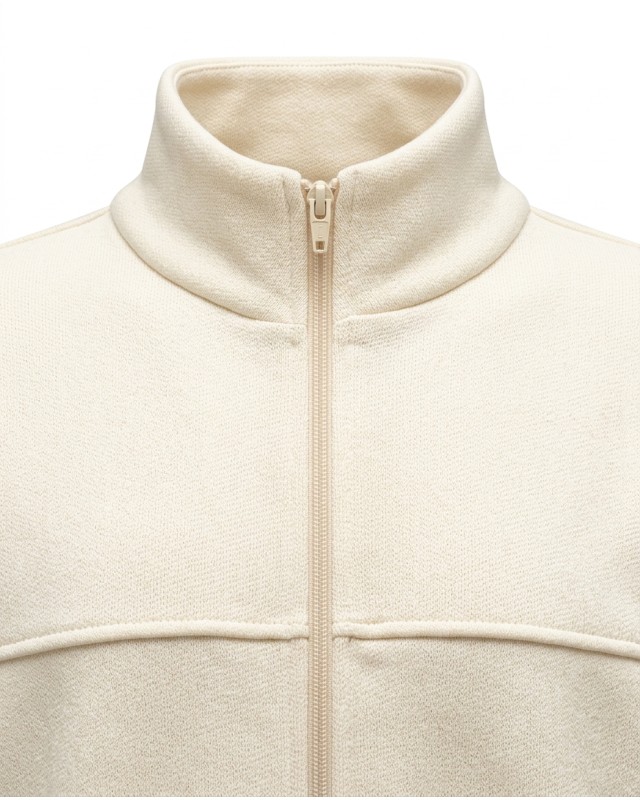 Ζακέτα φούτερ χνούδι oversized με ριπ τελείωμα cream