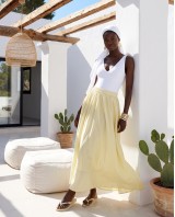 Zoe Maxi Skirt - yellow