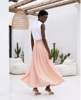 Zoe Maxi Skirt - Light pink