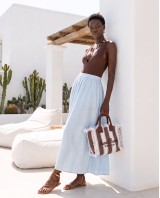 Zoe Maxi Skirt - Light Blue