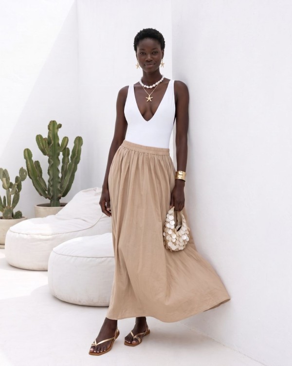 Zoe Maxi Skirt - mint