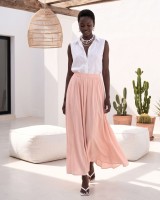 Zoe Maxi Skirt - Light pink