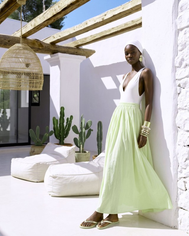 Zoe Maxi Skirt - mint