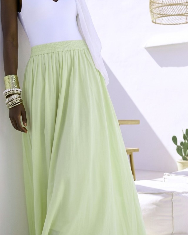 Zoe Maxi Skirt - mint