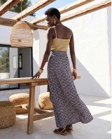  Φούστα Παρεό με δέσιμο στο πλάι με print Bohemian Floral