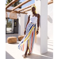 Φούστα Παρεό με δέσιμο στο πλάι με print "Aegean breeze"