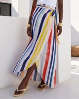  Φούστα Παρεό με δέσιμο στο πλάι με print "Aegean breeze"