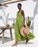 Φόρεμα maxi "Island breeze" green