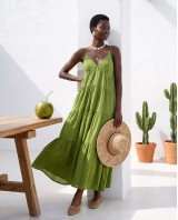 Φόρεμα maxi "Island breeze" green