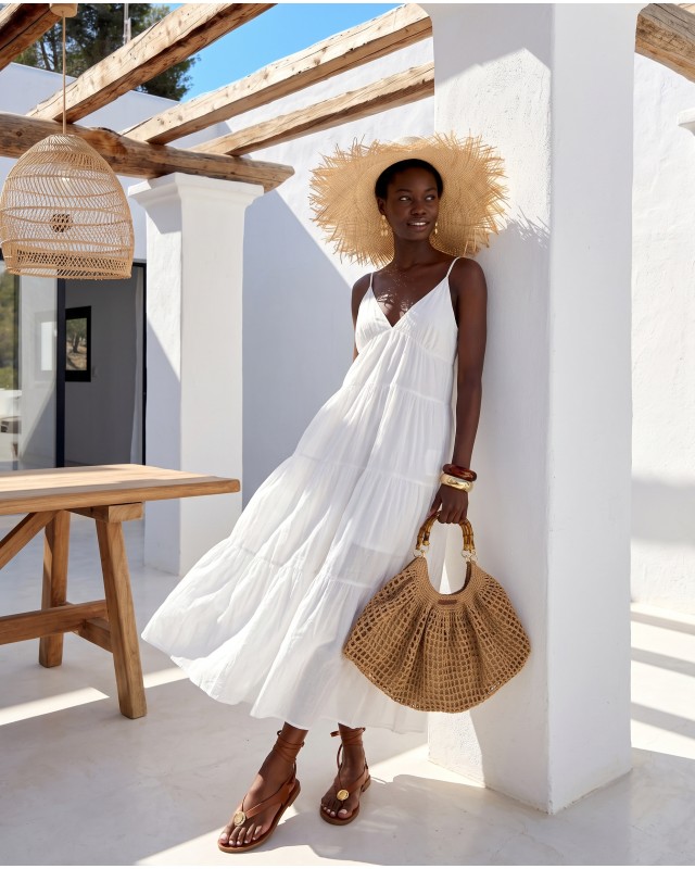 Φόρεμα maxi "Island breeze" white