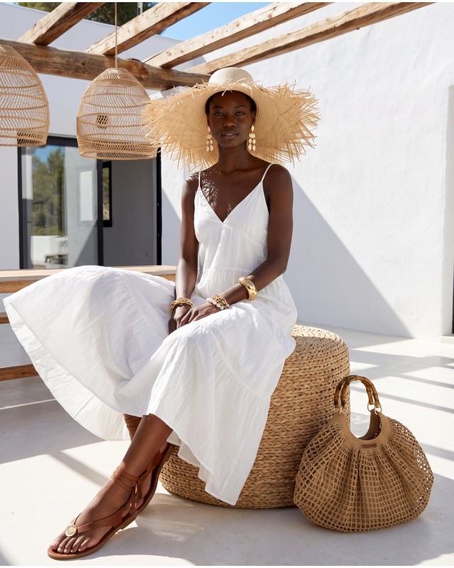 Φόρεμα maxi "Island breeze" white