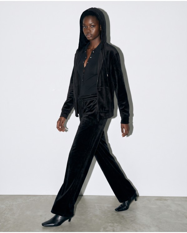 Σετ «Velvet Aura» με Zip Hoodie & Φόρμα – Grey