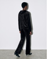 Σετ «Velvet Aura» με Zip Hoodie & Φόρμα – Black