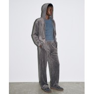 Σετ «Velvet Aura» με Zip Hoodie & Φόρμα – Grey