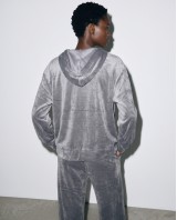 Σετ «Velvet Aura» με Zip Hoodie & Φόρμα – Grey