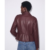 Military Τζάκετ με Διακοσμητικά Κουμπιά wine red