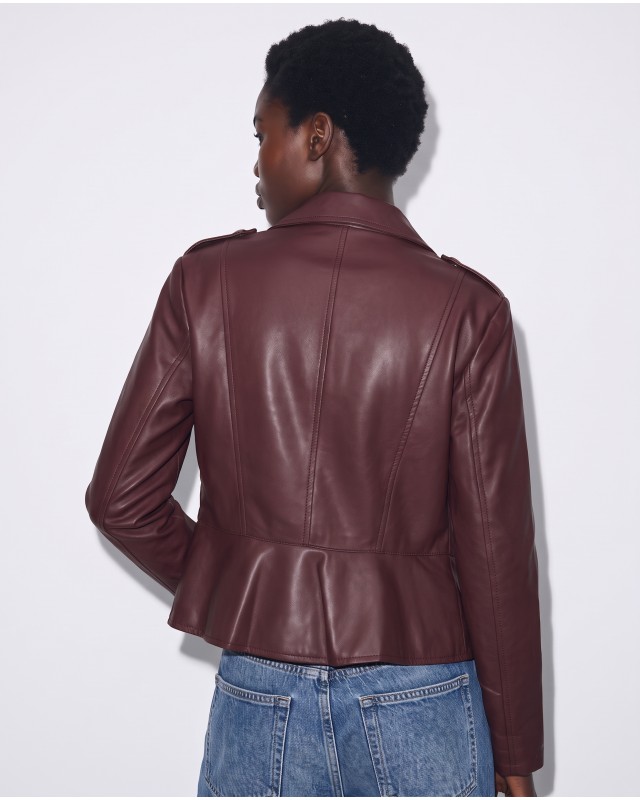 Military Τζάκετ με Διακοσμητικά Κουμπιά wine red
