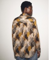 Printed Rhinestone Shirt safari
