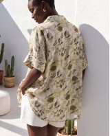Sienna Bloom Oversized Shirt olive