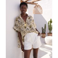 Sienna Bloom Oversized Shirt olive