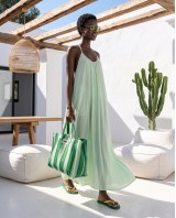 "Sahara" Maxi Φόρεμα με Ελαφρά Ημιδιαφάνεια mint