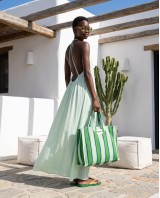 "Sahara" Maxi Φόρεμα με Ελαφρά Ημιδιαφάνεια mint