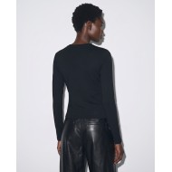 Μπλούζα Corset Style με Δαντέλα μαύρο