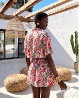 Floral Crop & Skirt Set
