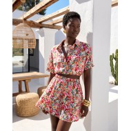 Floral Crop & Skirt Set