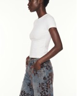 Velvet Flower High-Waist Wide-Leg Jeans