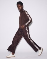 Σετ Animal Print Φόρμα & Ζακέτα με Ρίγες brown