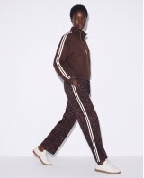 Σετ Animal Print Φόρμα & Ζακέτα με Ρίγες brown