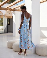 Φόρεμα με αυξομείωση στην τιράντα και σετ Sky Blue Cherry