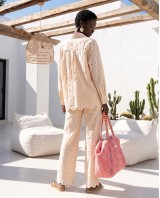 Coastal Chic Broderie Lounge Set beige