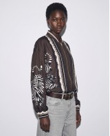 Bomber Jacket με Tiger Print & Φερμουάρ - brown