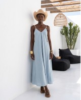 Aphrodite shell dress light blue