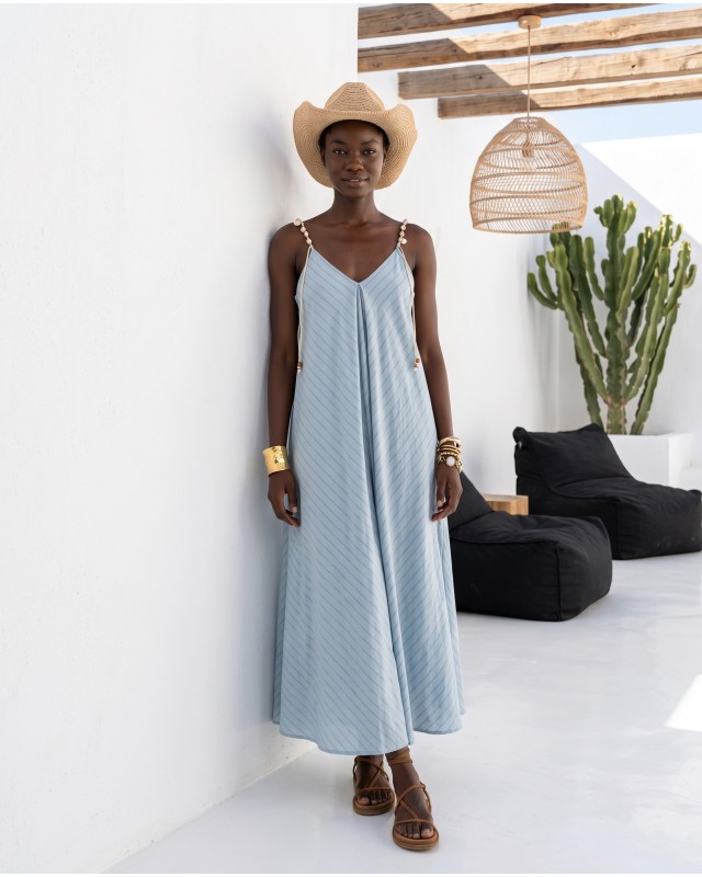 Aphrodite shell dress light blue