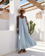 Aphrodite shell dress light blue