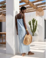 Aphrodite shell dress light blue