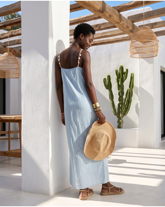 Aphrodite shell dress light blue