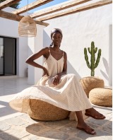Aphrodite shell dress beige