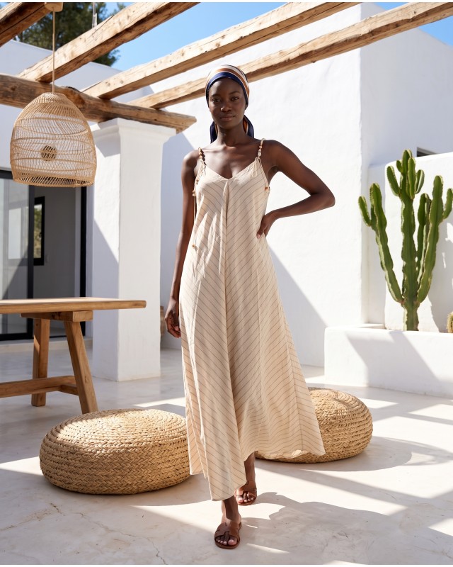 Aphrodite shell dress beige