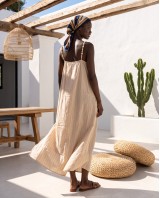 Aphrodite shell dress beige