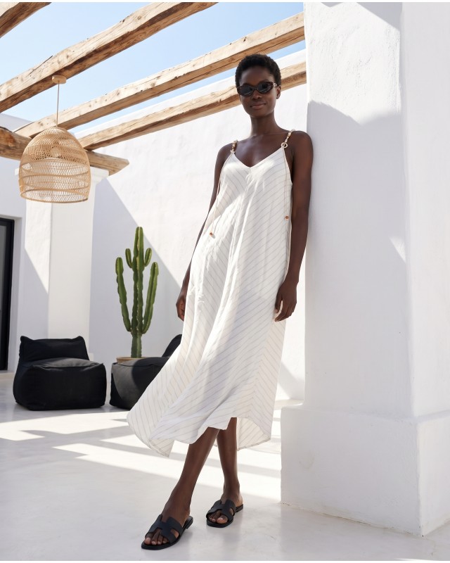 Aphrodite shell dress white 