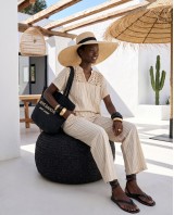 Σετ "Ibiza Crochet" ριγέ sand