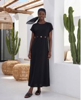 Celeste Embellished Waist Dress black