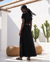 Celeste Embellished Waist Dress black