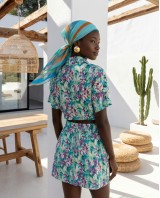 Floral Crop & Skirt Set mint